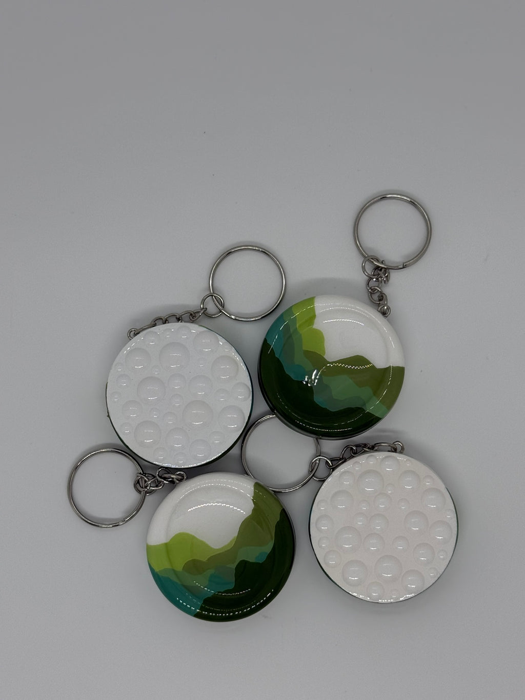 Forest Worry Stone Keyring, Dual Texture or with Tactile Keyring | Handmade Calming Tool