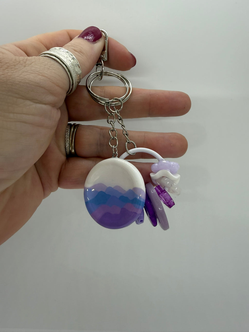 Layered Cloud Worry Stone