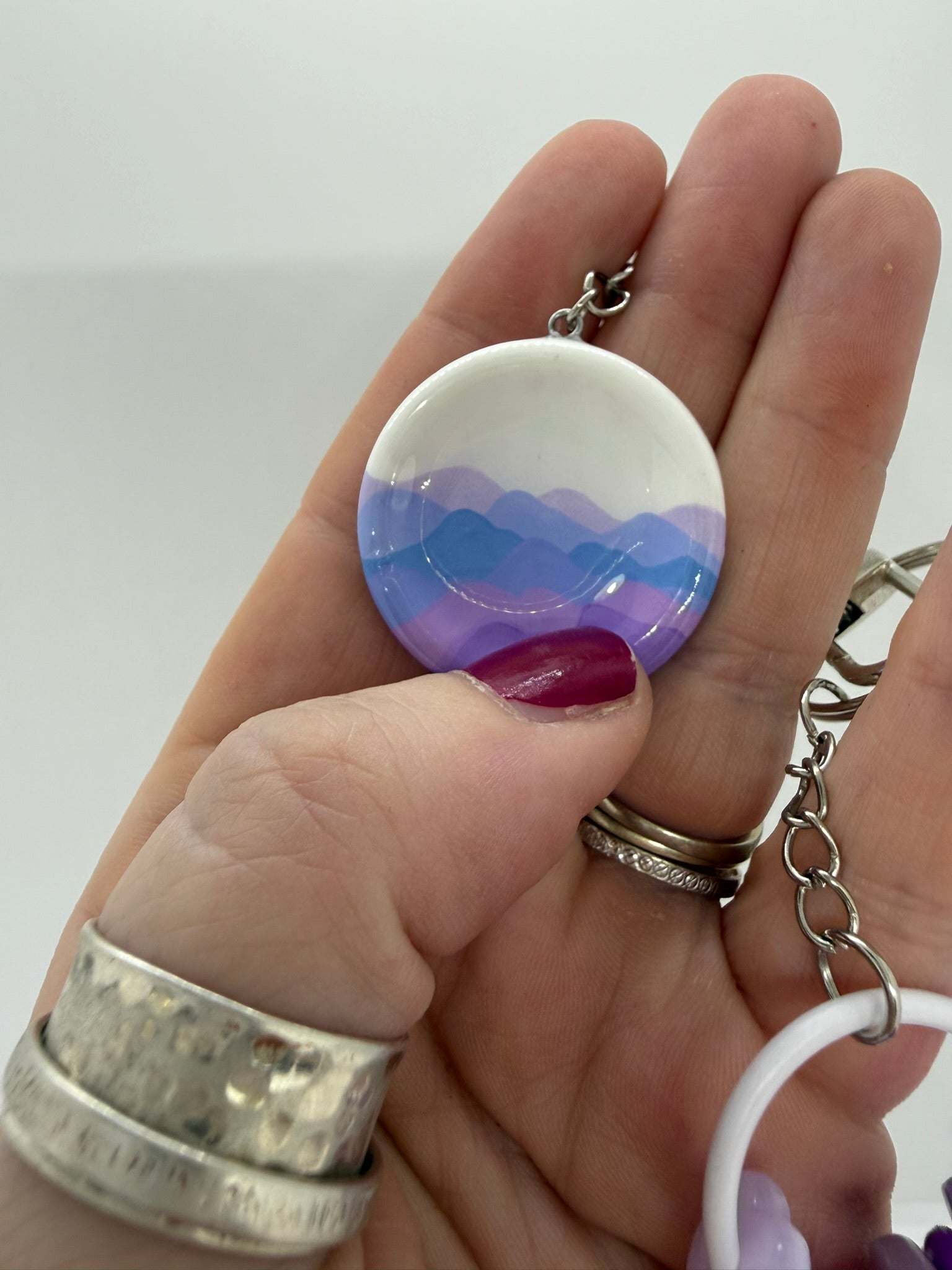 Layered Cloud Worry Stone