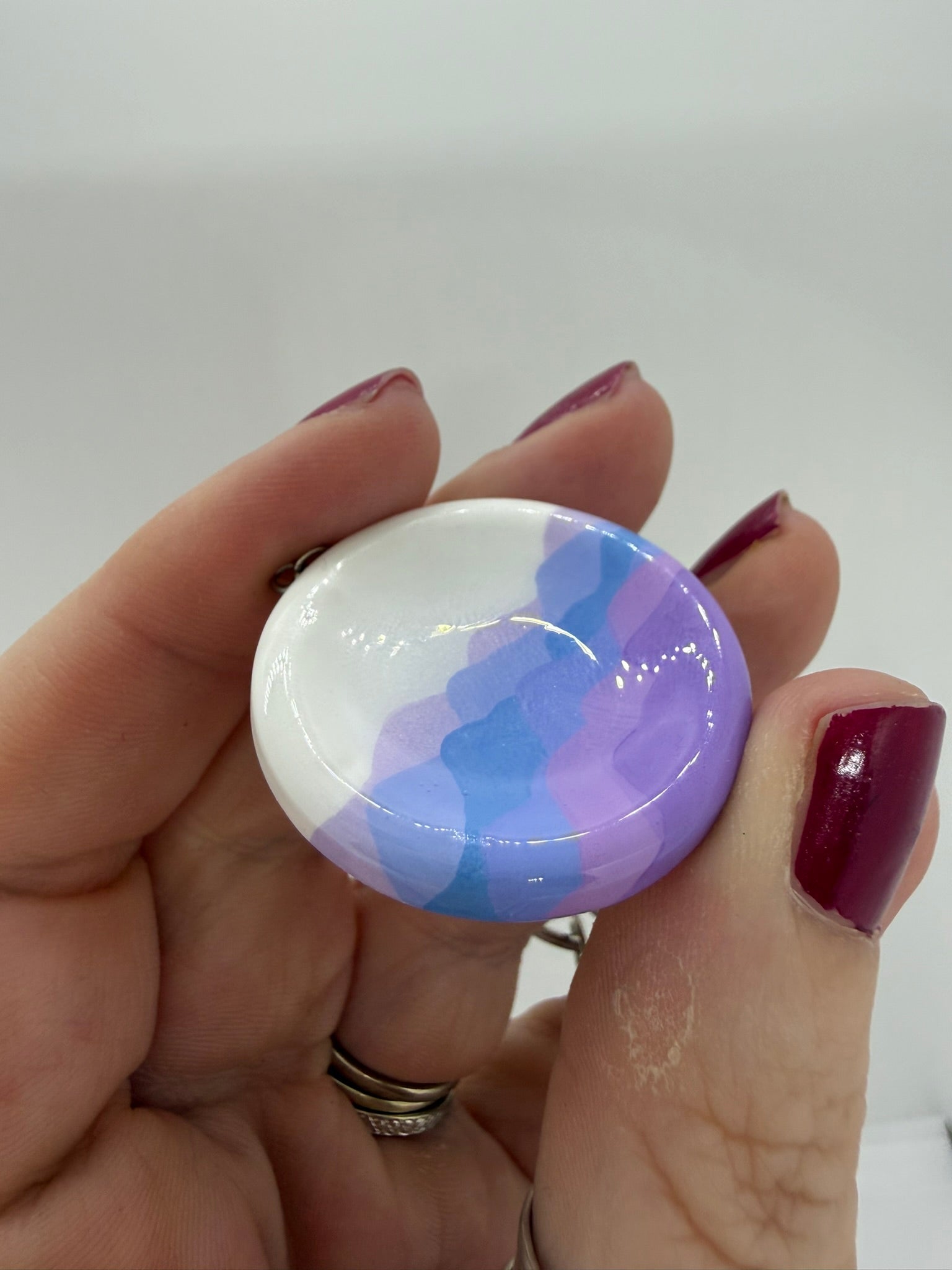 Layered Cloud Worry Stone